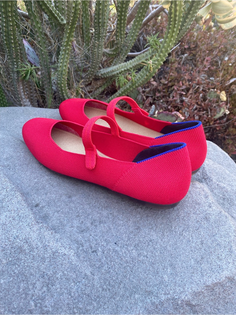Rothy's The Max Square Mary Jane In Lollipop Red - Picture 8 of 16